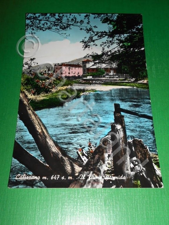 Cartolina Calizzano - Il Fiume Bormida 1960 ca