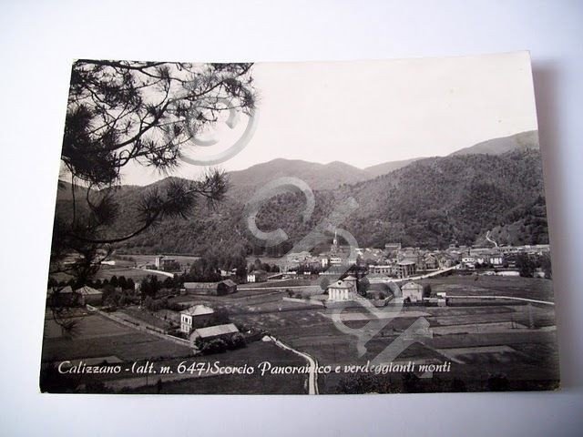 Cartolina Calizzano ( Savona ) - Panorama e Monti 1956