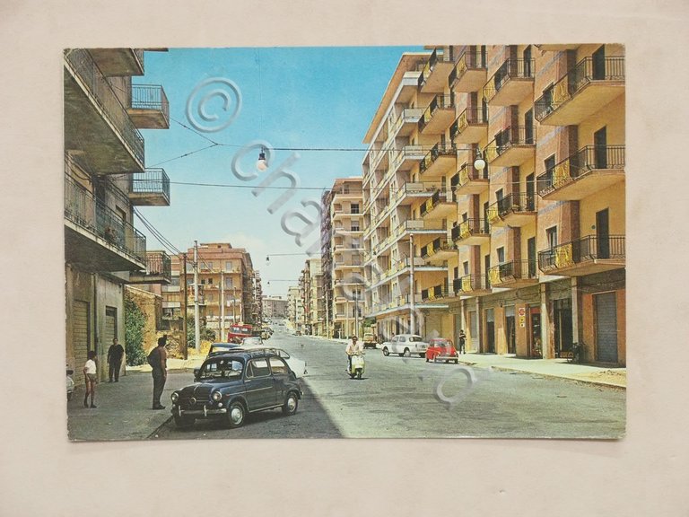 Cartolina Caltagirone - Viale M. Milazzo - 1967