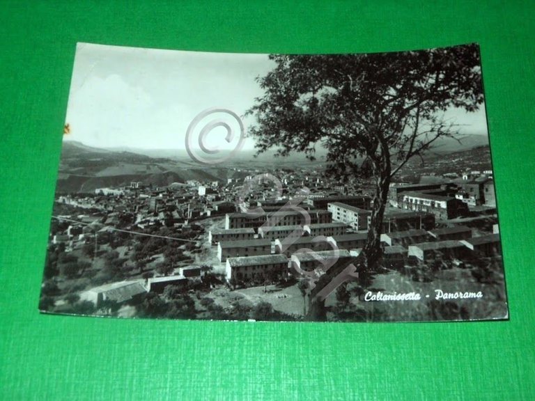 Cartolina Caltanissetta - Panorama 1961.