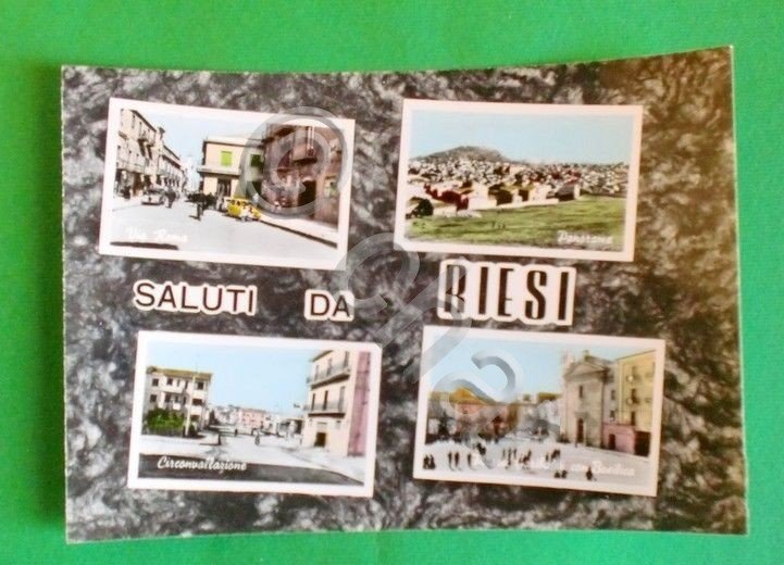 Cartolina Caltanissetta - Saluti da Riesi - Via Roma - …