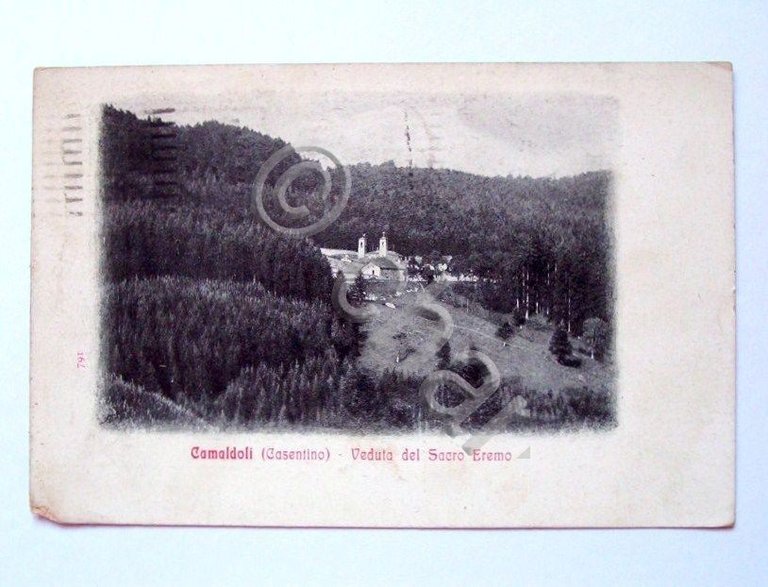 Cartolina Camaldoli ( Casentino ) - Sacro Eremo 1922.