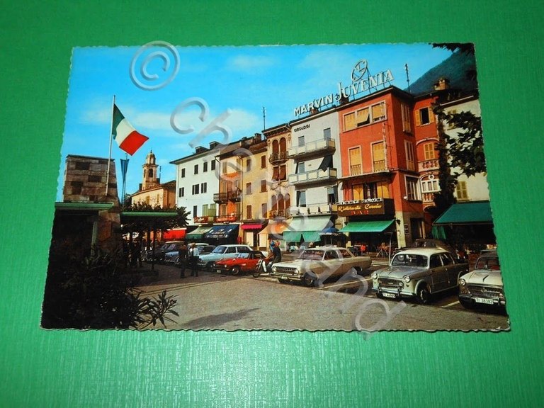 Cartolina Campione d' Italia - Lungolago e debarcadero 1965 ca