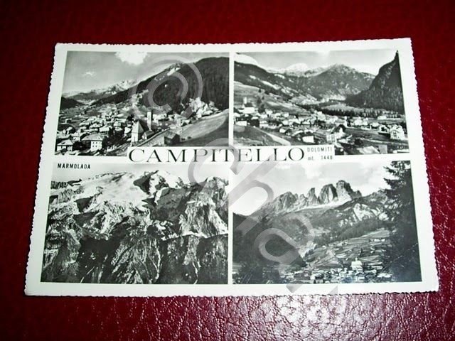 Cartolina Campitello di Fassa - Vedute diverse 1964