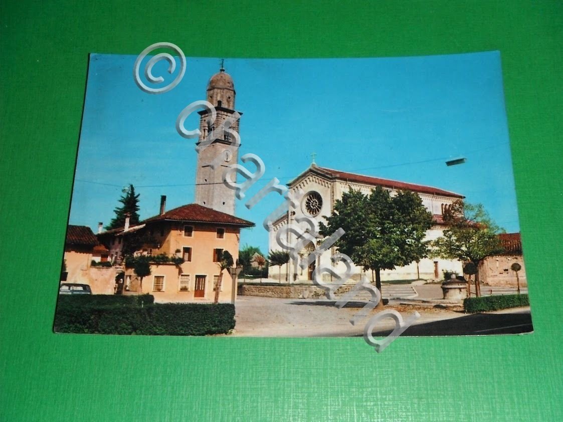 Cartolina Campoformido ( Udine ) - Chiesa Parrocchiale 1968.