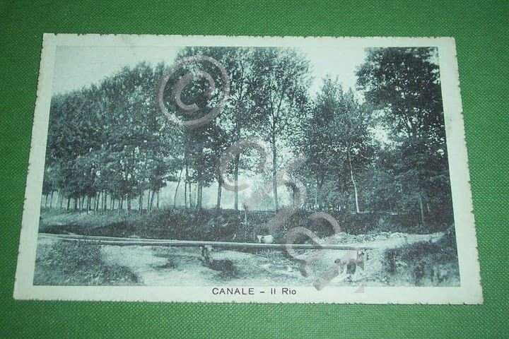 Cartolina Canale ( Cuneo ) - Il Rio 1919.