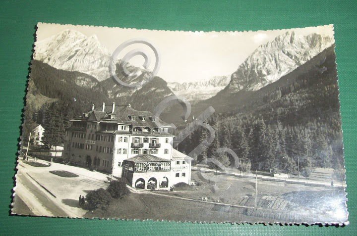 Cartolina Canazei - Albergo Dolomiti 1952