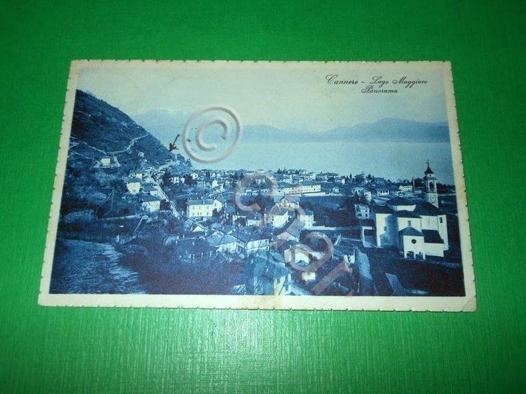 Cartolina Cannero - Lago Maggiore - Panorama 1926