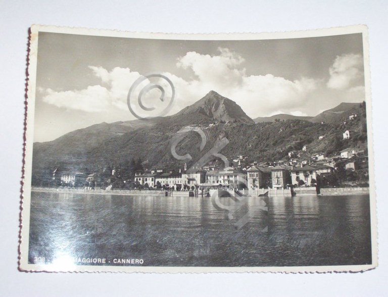 Cartolina Cannero ( Lago Maggiore ) - Panorama 1944