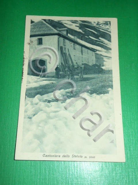 Cartolina Cantoniera dello Stelvio - Particolare 1950
