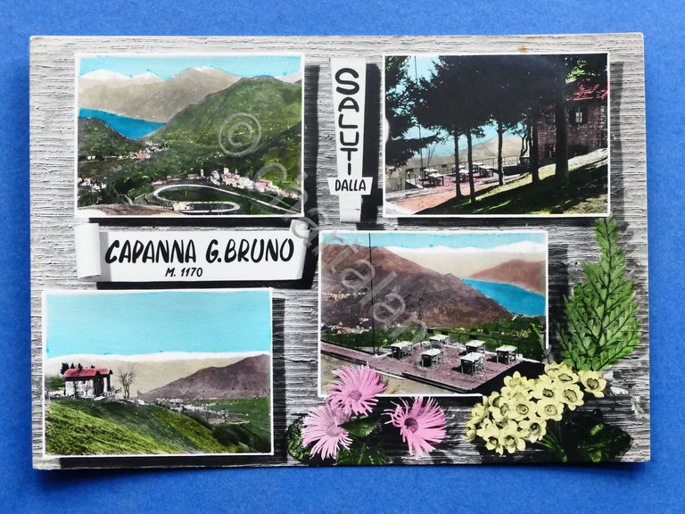 Cartolina Capanna G. Bruno - Intelvi - 1962.