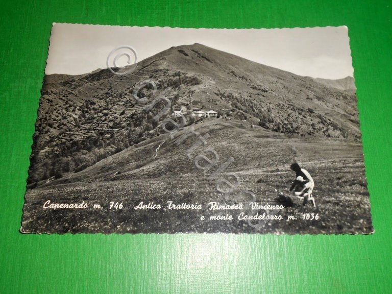 Cartolina Capenardo - Antica Trattoria Rimassa Vincenzo e monte Candelozzo …