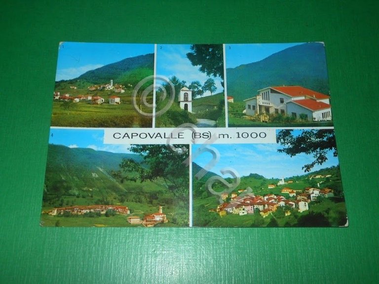 Cartolina Capovalle ( Brescia ) - Vedute diverse 1970 ca
