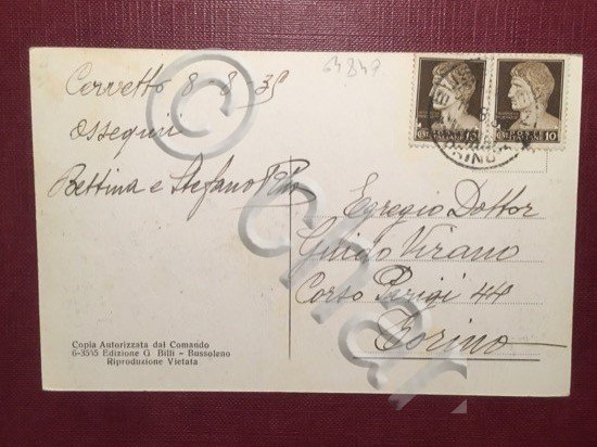 Cartolina Cappelletta del Cervetto - 1939