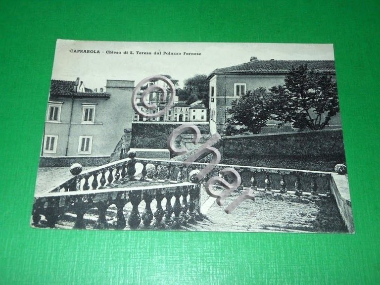 Cartolina Caprarola - Chiesa di S. Teresa dal Palazzo Farnese …