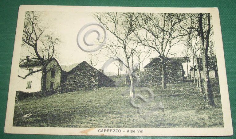 Cartolina Caprezzo - Alpe Vel 1928