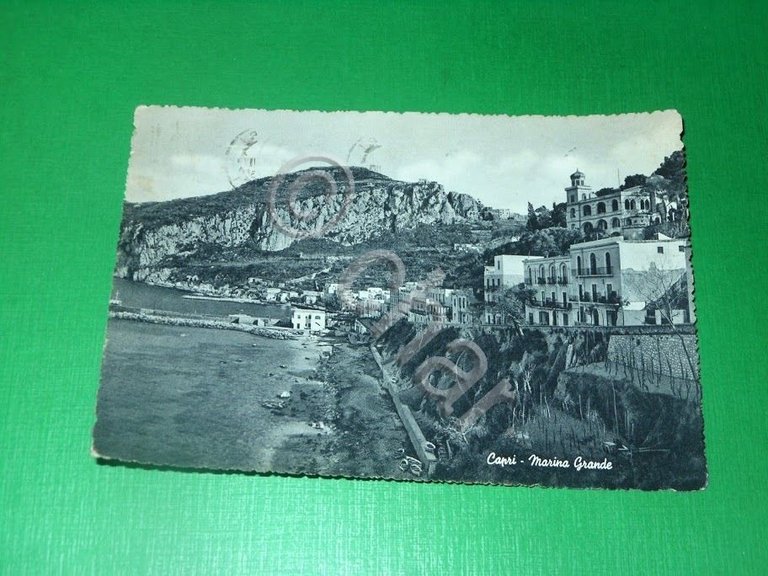 Cartolina Capri - Marina Grande 1956