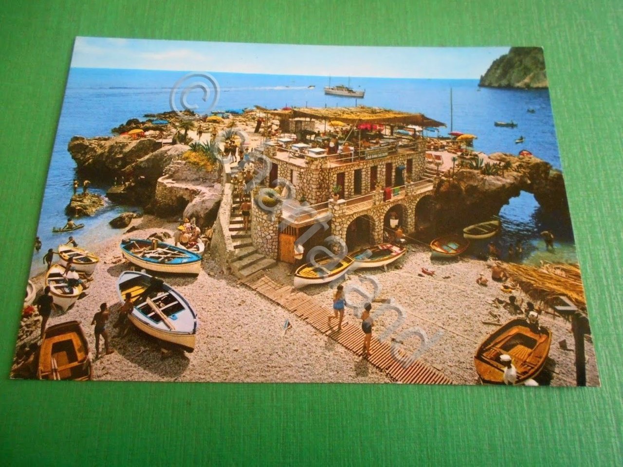 Cartolina Capri - Marina Piccola - Il tipico scoglio delle …