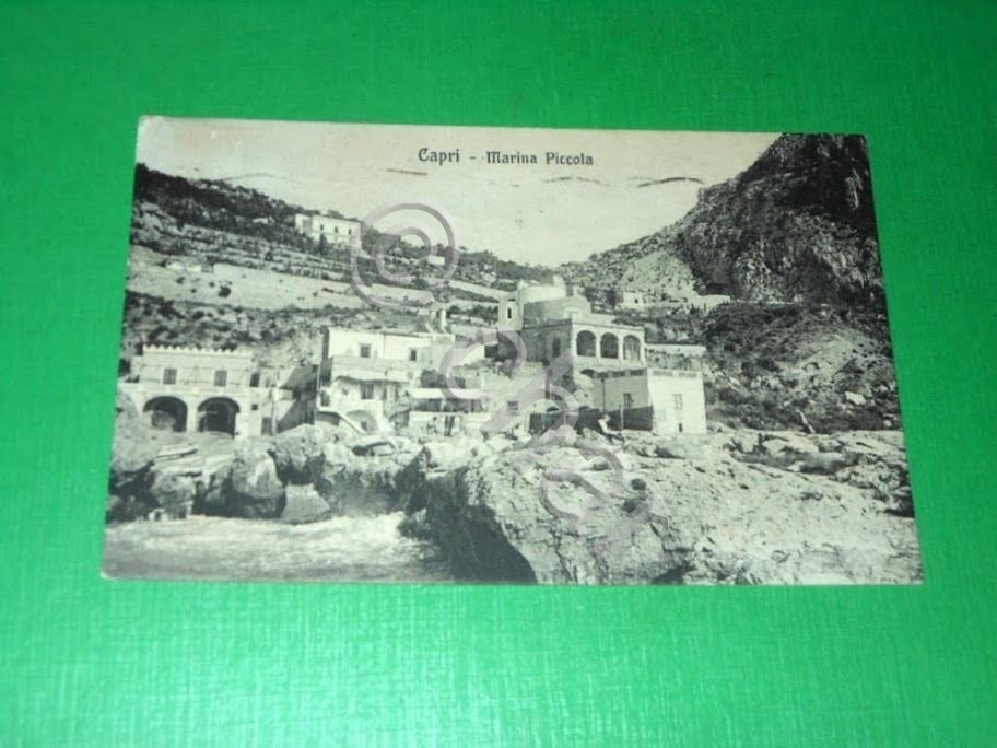 Cartolina Capri - Marina Piccola 1915 ca.