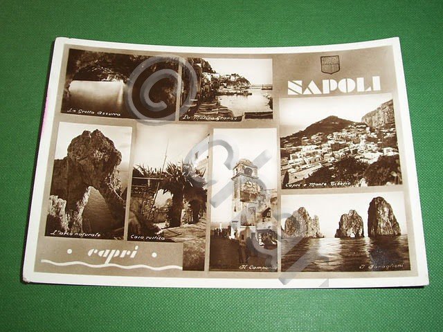 Cartolina Capri ( Napoli ) - Vedute diverse 1936.