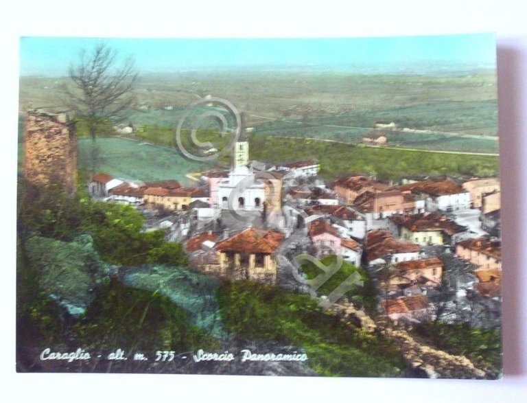 Cartolina Caraglio ( Cuneo ) - Panorama 1966.