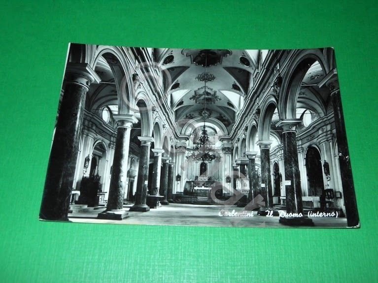 Cartolina Carlentini ( Siracusa ) - Il Duomo ( interno …