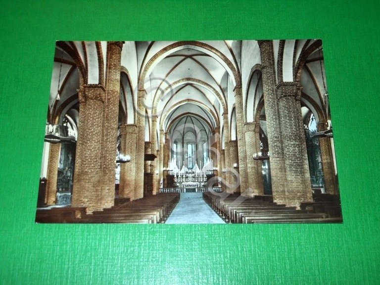 Cartolina Carmagnola - Interno del Duomo 1966 ca | Immagine Gallery 2