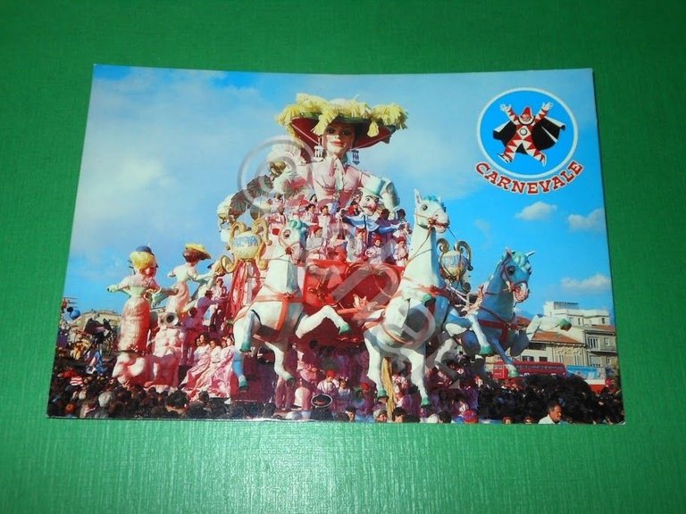 Cartolina Carnevale di Viareggio - Addio, Vecchia Europa 1960 ca | Immagine Gallery 2