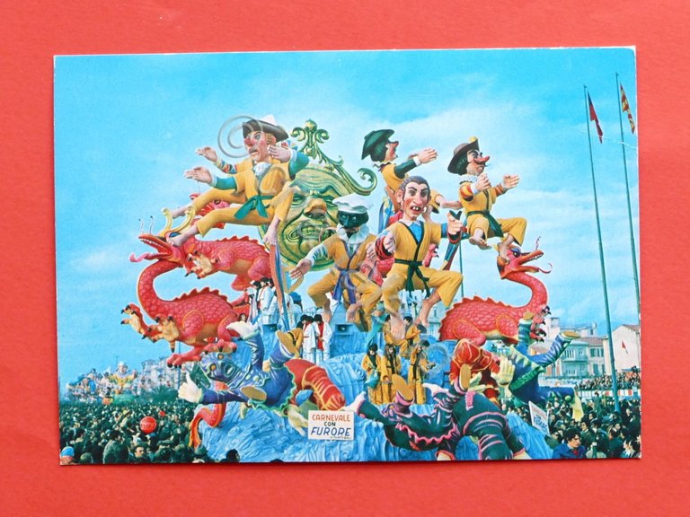 Cartolina Carnevale di Viareggio - Carnevale con furore - 1974 …