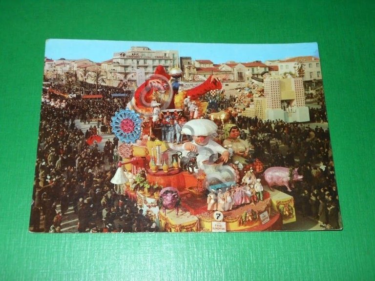Cartolina Carnevale di Viareggio - Corso Mascherato - Frodi Alimentari …
