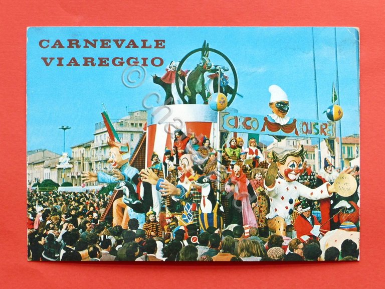 Cartolina Carnevale di Viareggio - Il circo equestre - 1974 …