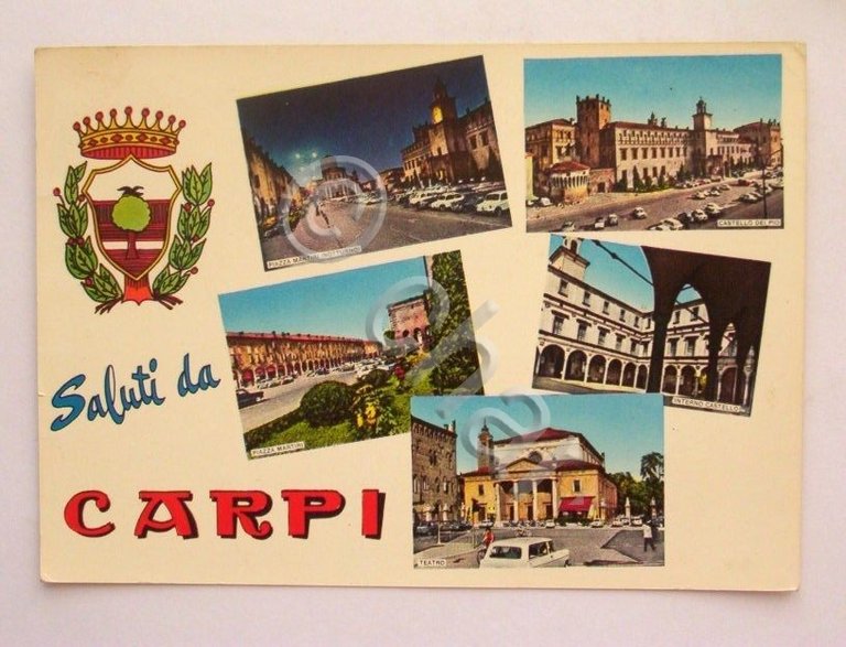 Cartolina Carpi ( Modena ) - vedute diverse 1973 | Immagine Gallery 2