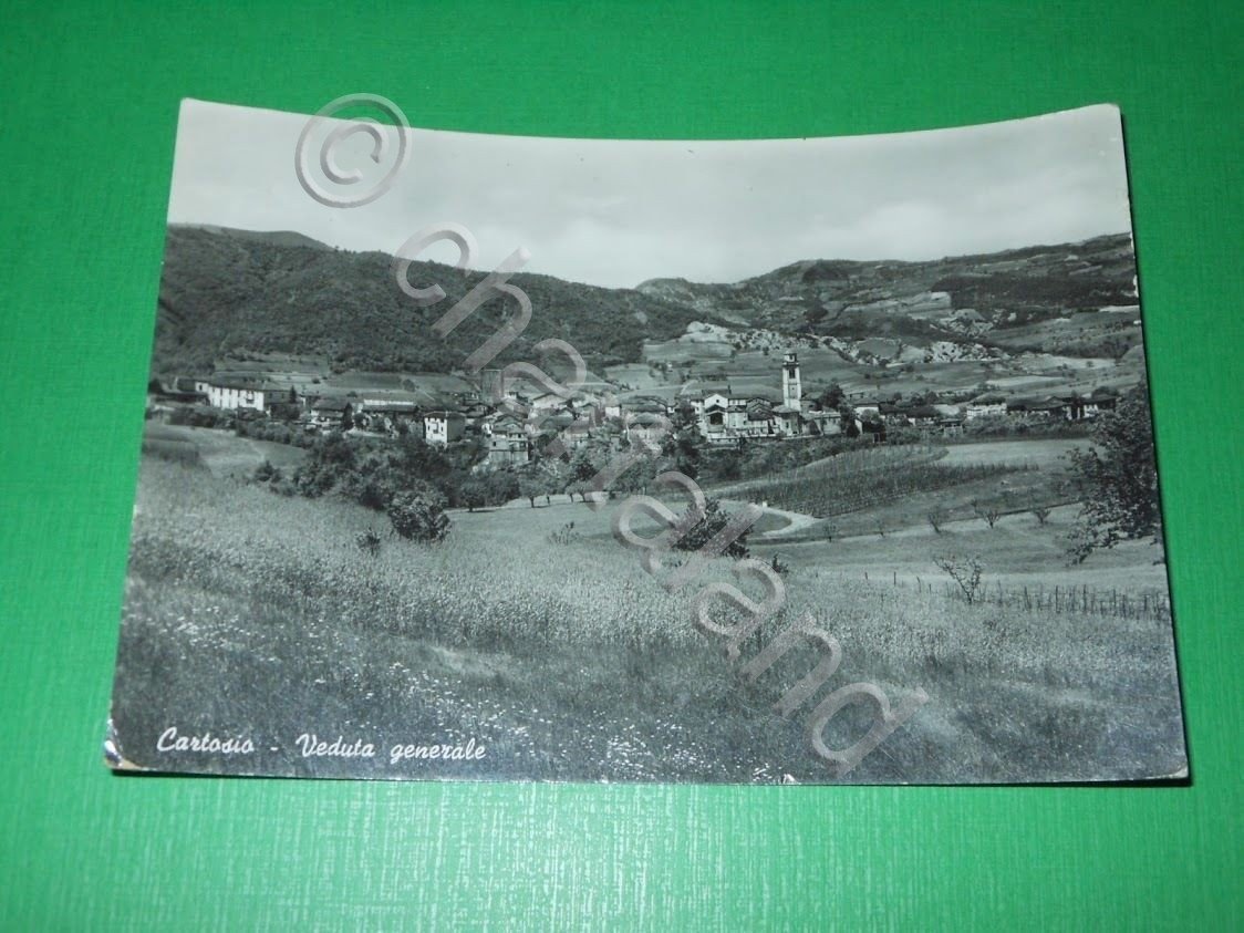 Cartolina Cartosio ( Alessandria ) - Veduta generale 1960.