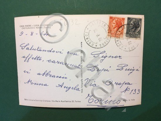 Cartolina Casa Madre - Luisa Vaschetti - Castelnuovo Nigra - …