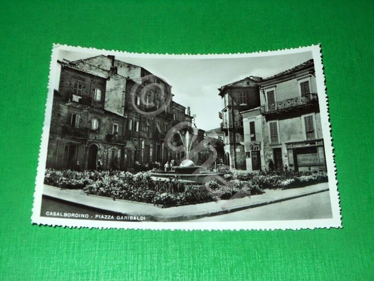 Cartolina Casalbordino - Piazza Garibaldi 1950 ca