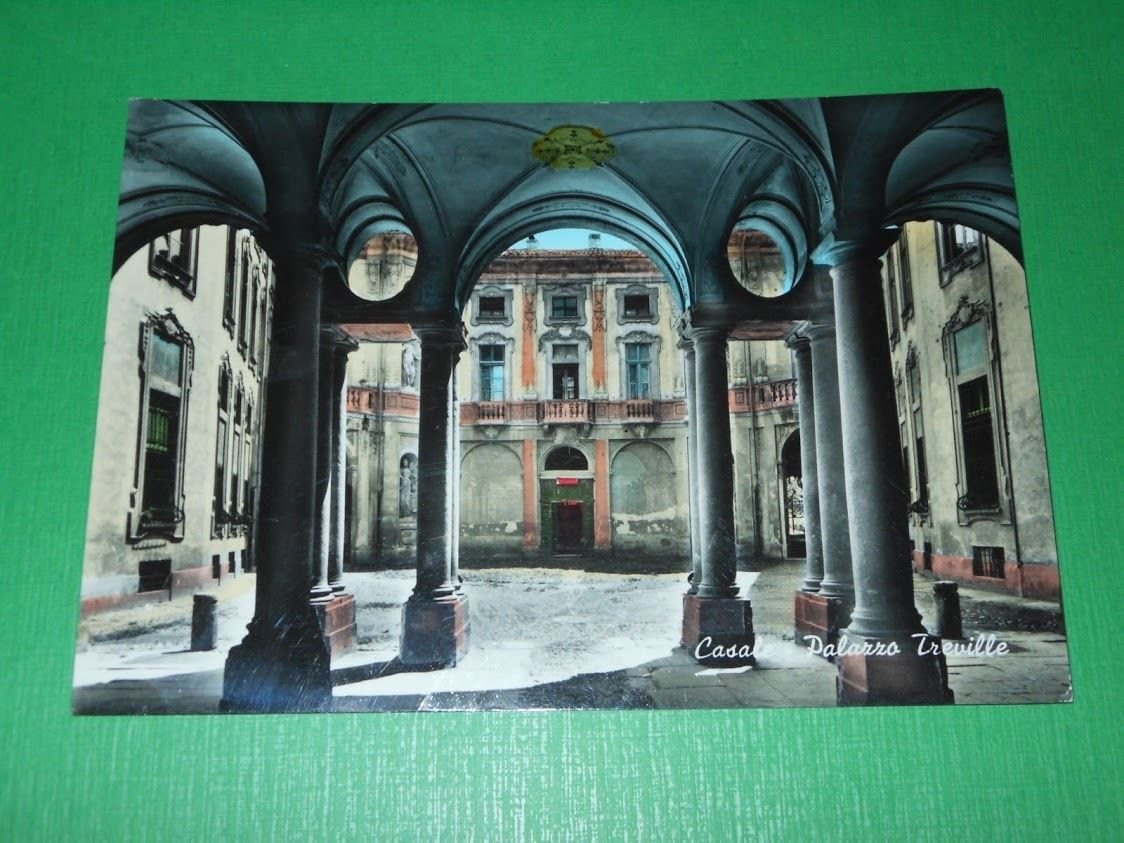 Cartolina Casale - Palazzo Treville 1962.