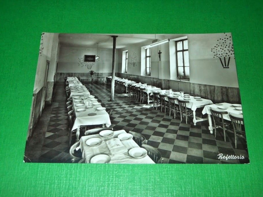 Cartolina Casale Monferrato - Istituto Sacro Cuore - Refettorio 1970.