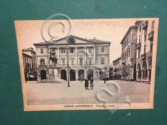 Cartolina Casale Monferrato - Piazza Mazzini - 1930 ca. | Immagine Gallery 2