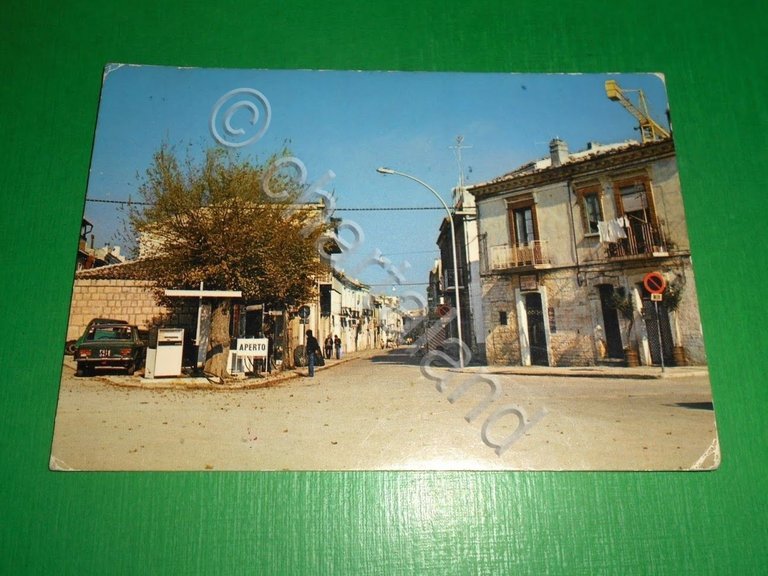 Cartolina Casalnuovo Monterotaro - Piazza Municipio 1982