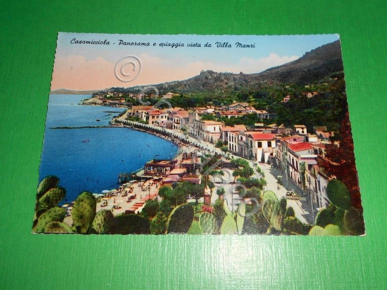 Cartolina Casamicciola - Panorama e spiaggia vista da Villa Manzi … | Immagine Gallery 2