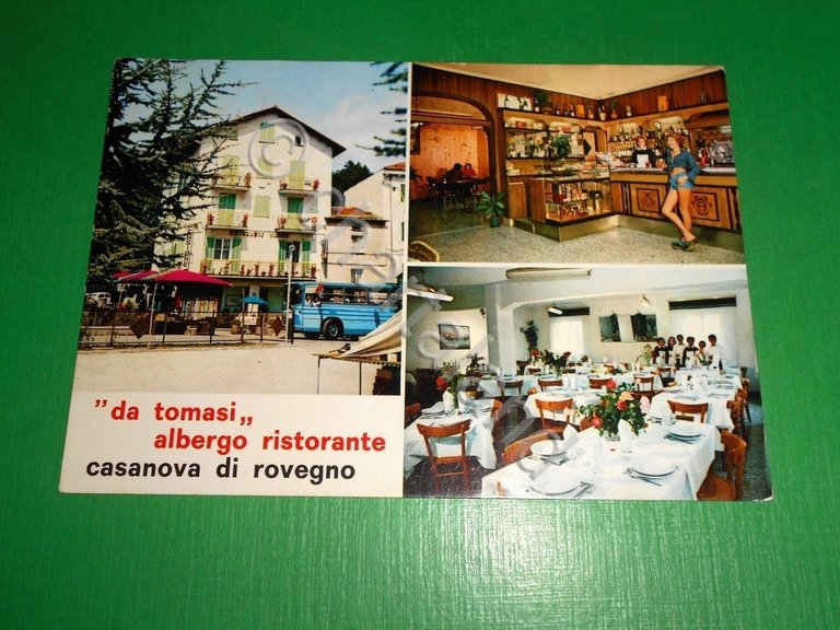 Cartolina Casanova di Rovegno ( Genova ) - Albergo Ristorante …