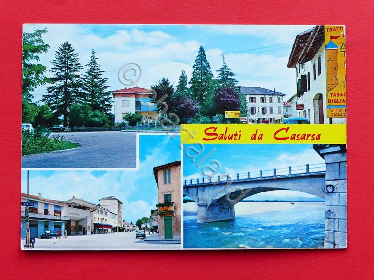 Cartolina Casarsa - Viste diverse - 1972.