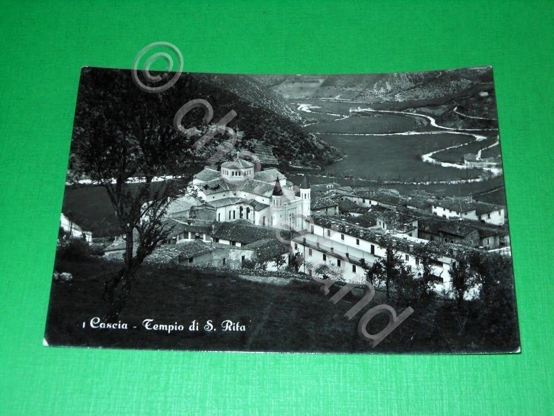 Cartolina Cascia - Tempio di S. Rita 1955