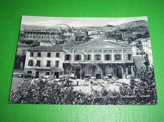 Cartolina Casciana Terme - Stabilimento Termale 1964.