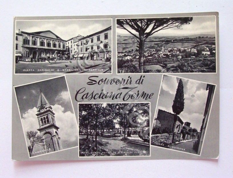 Cartolina Casciana Terme - Vedute diverse 1960 ca.