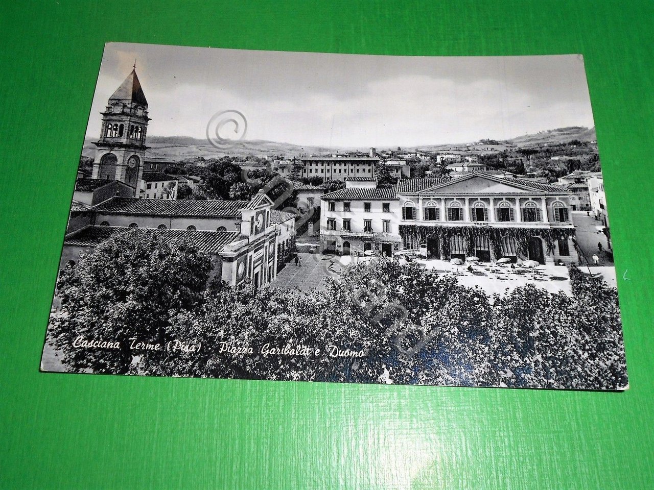 Cartolina Casciana Terme ( Pisa ) - Piazza Garibaldi e …