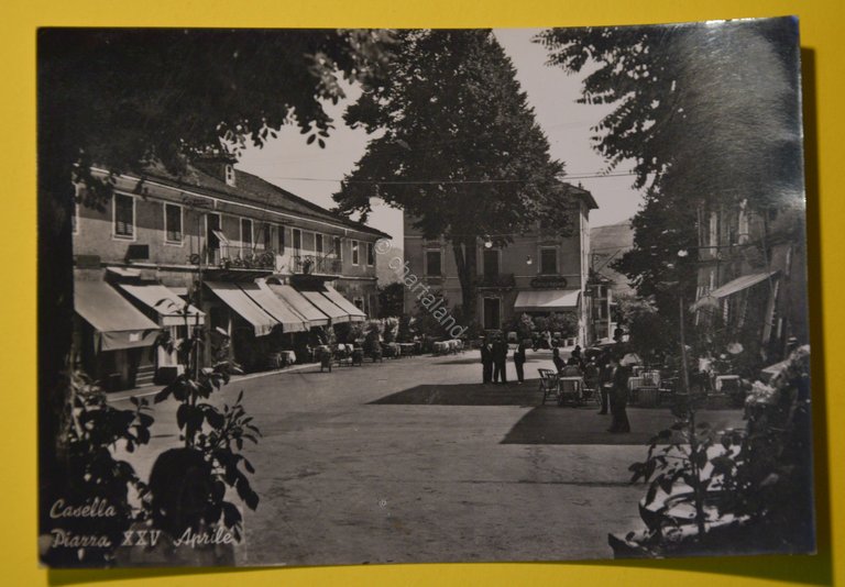 Cartolina Casella Piazza XXV Aprile 1918 ca