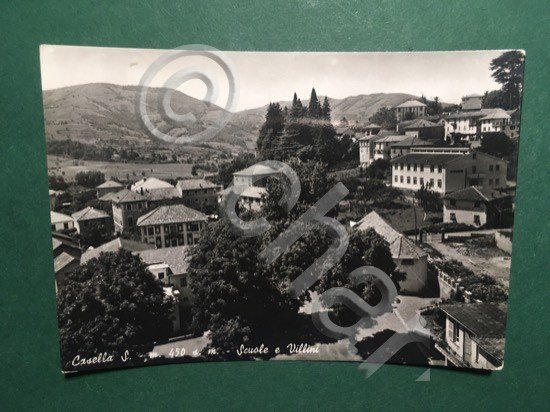 Cartolina Casella S. Scuole e Villini - 1961