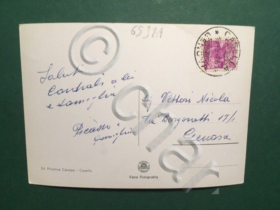 Cartolina Casella S. Scuole e Villini - 1961