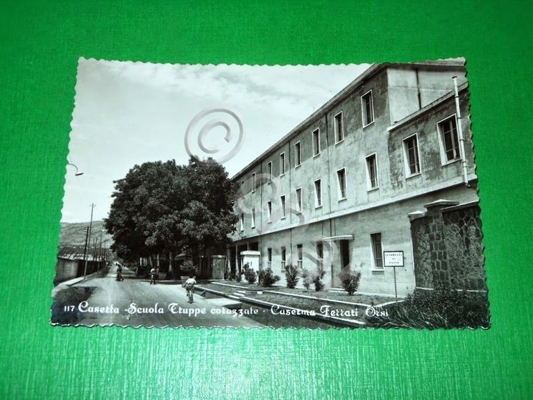 Cartolina Caserta - Scuola Truppe corazzate - Caserma Ferrari Orsi …
